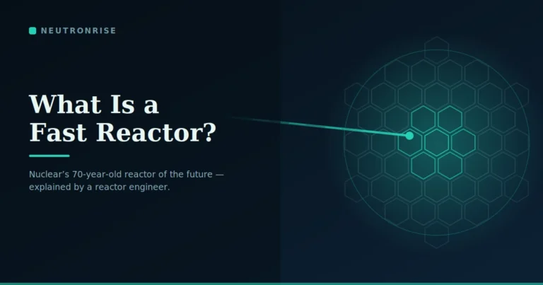 What is a fast reactor — a fast neutron entering a reactor core