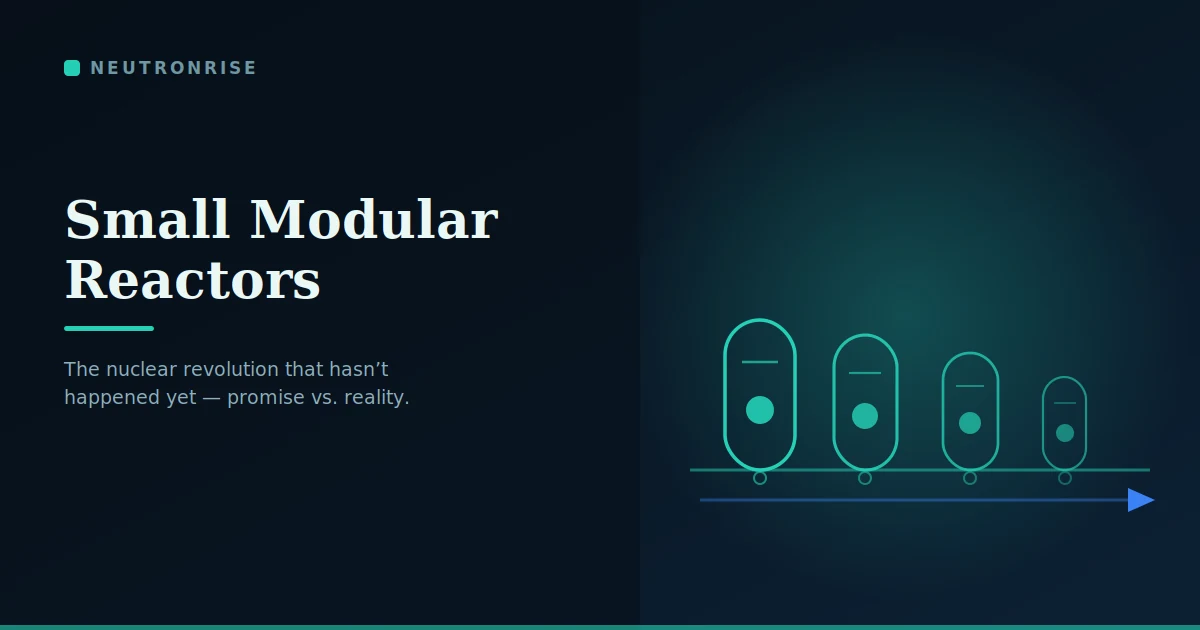 Small modular reactors built as identical units on a factory production line